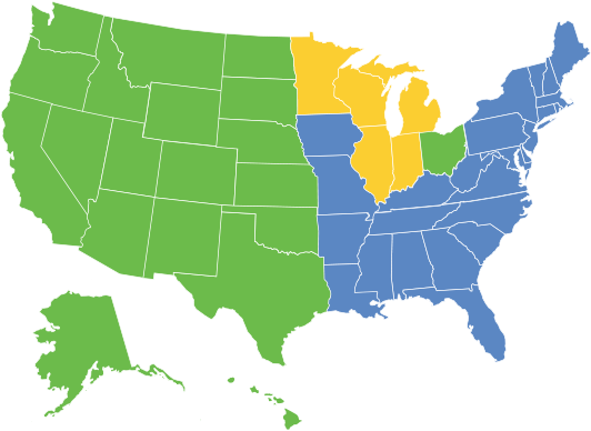 Regional Map for Sales People